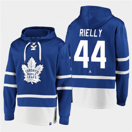 Men's Toronto Maple Leafs #44 Morgan Rielly Blue All Stitched Sweatshirt Hoodie