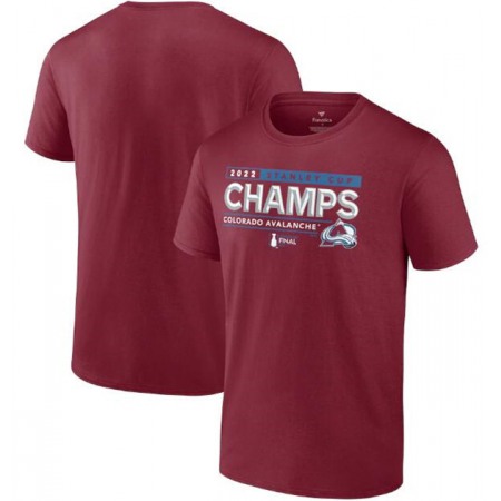 Men's Colorado Avalanche Burgundy 2022 Stanley Cup Champions Winger T-Shirt