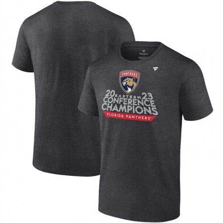 Men's Florida Panthers Heather Charcoal 2023 Eastern Conference Champions Locker Room T-Shirt