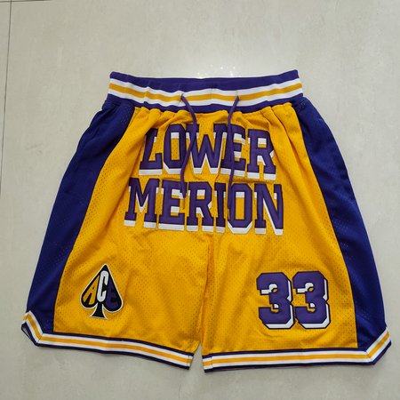 Los Angeles Lakers Yellow Shorts