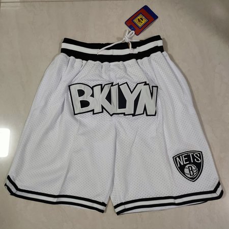 Brooklyn Nets White Shorts