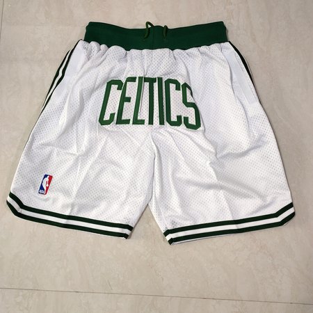 Boston Celtics White Shorts